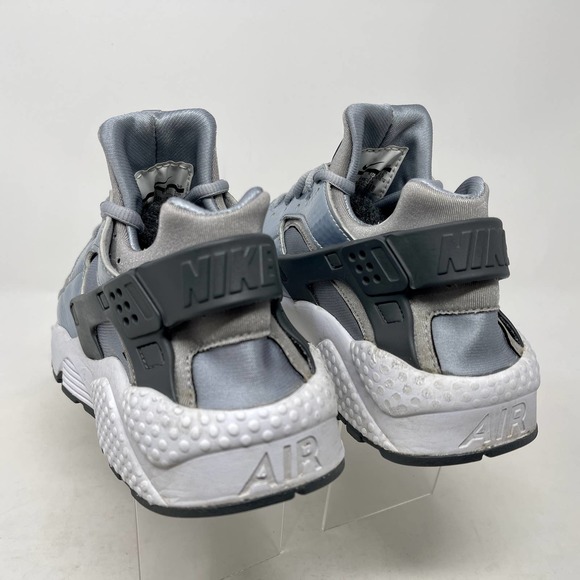 Nike Air Huarache Run Trainers Grey/Silver/White Womens 8 S1131-700 - Picture 4 of 11